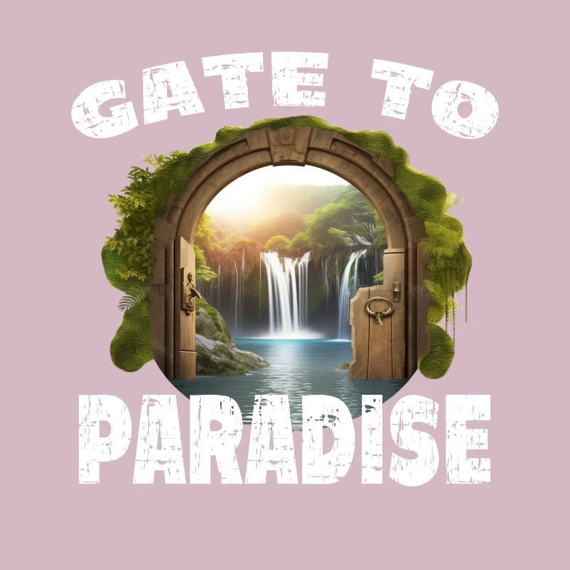 Gate To Paradise Tor Wasserfall Tür Paradies