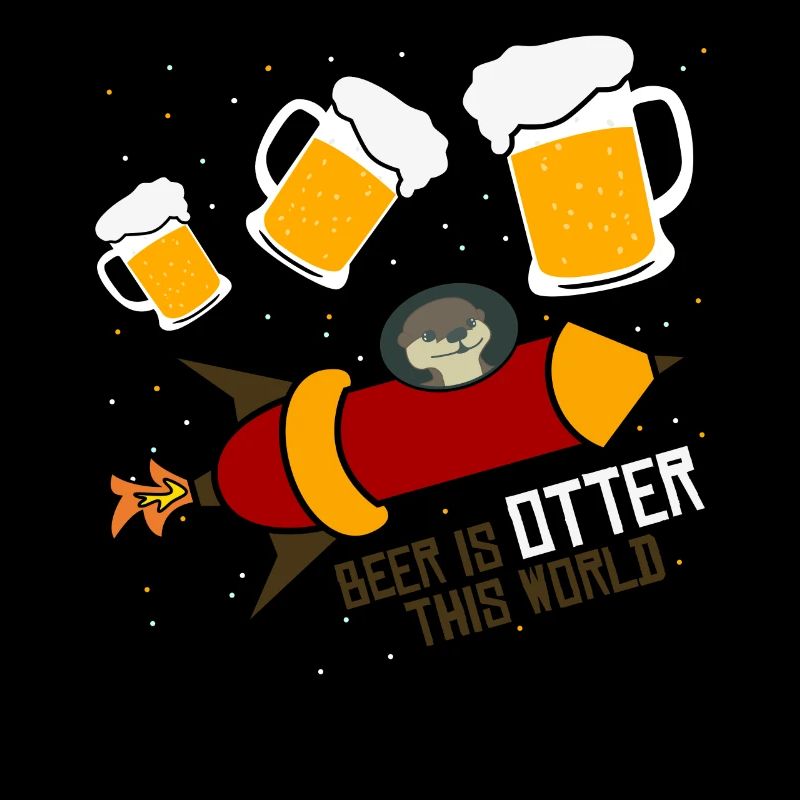 Otters in Space with Beer