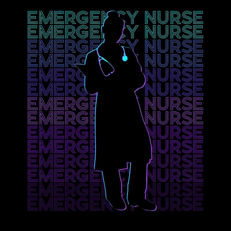 Notfallschwester ER Krankenschwester Retro