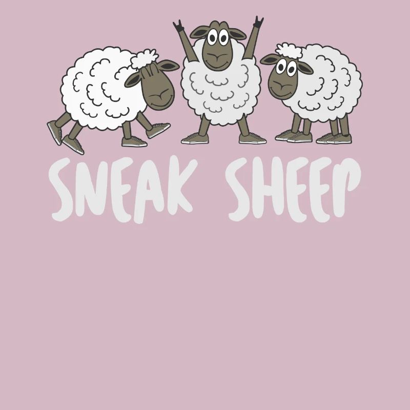 Mouton avec des baskets