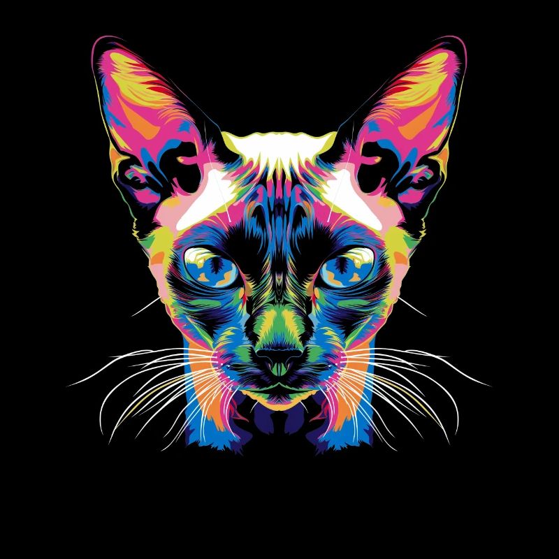 Siamese Cat Popart