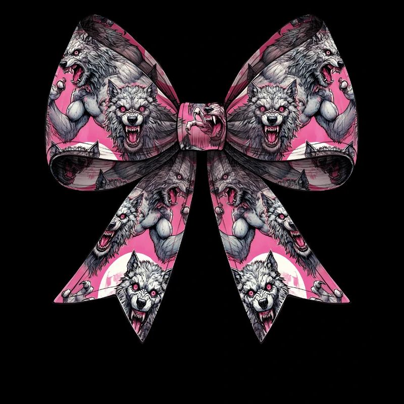 Coquette Bogen Werwolf Wolf Muster Halloween