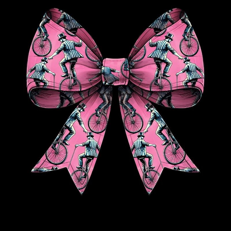 Coquette Bow Einrad Einradfahrendes Mädchen