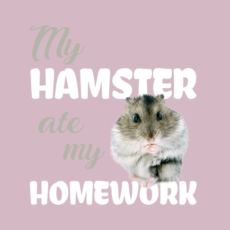 Devoirs de hamster drôle disant