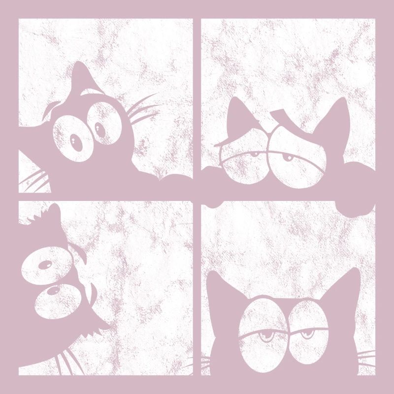 Chat Chat Miau Chat Rétro Chat Chat