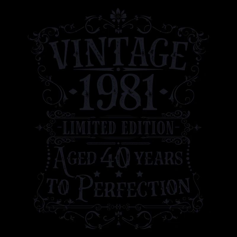 Idée cadeau rétro vintage anniversaire 1981