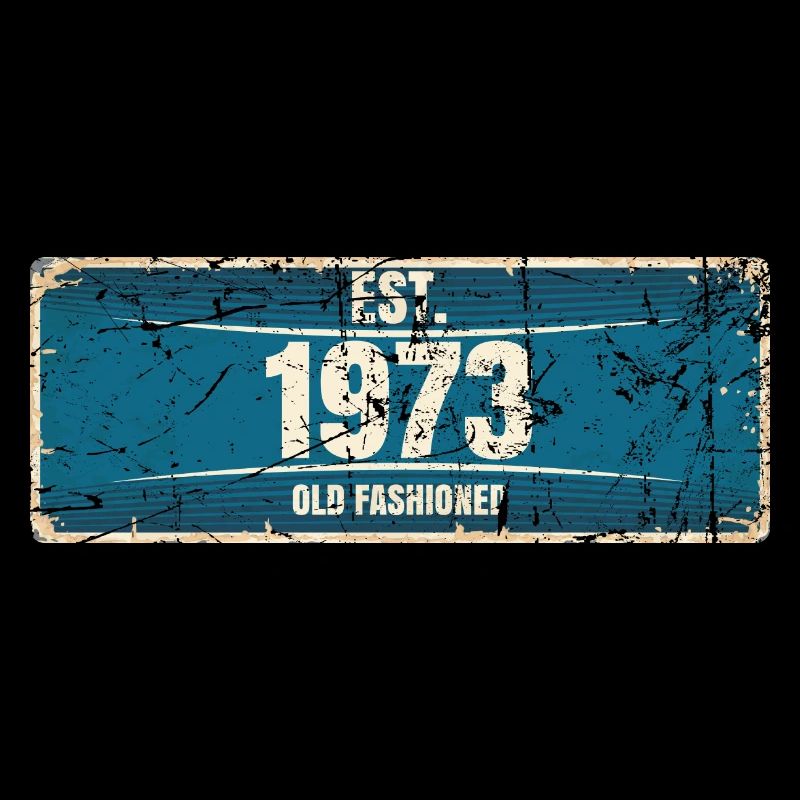 50e anniversaire 1973 Plaque d’immatriculation