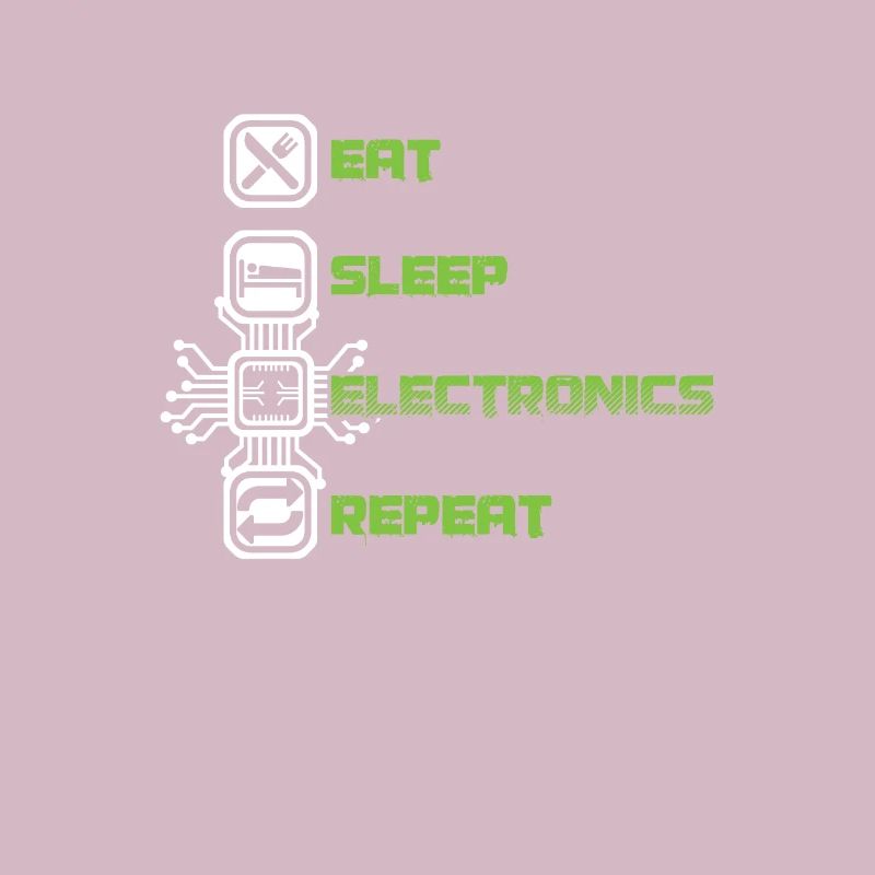 Essen Sie Schlaf Electronics Repeat Devices Transistor