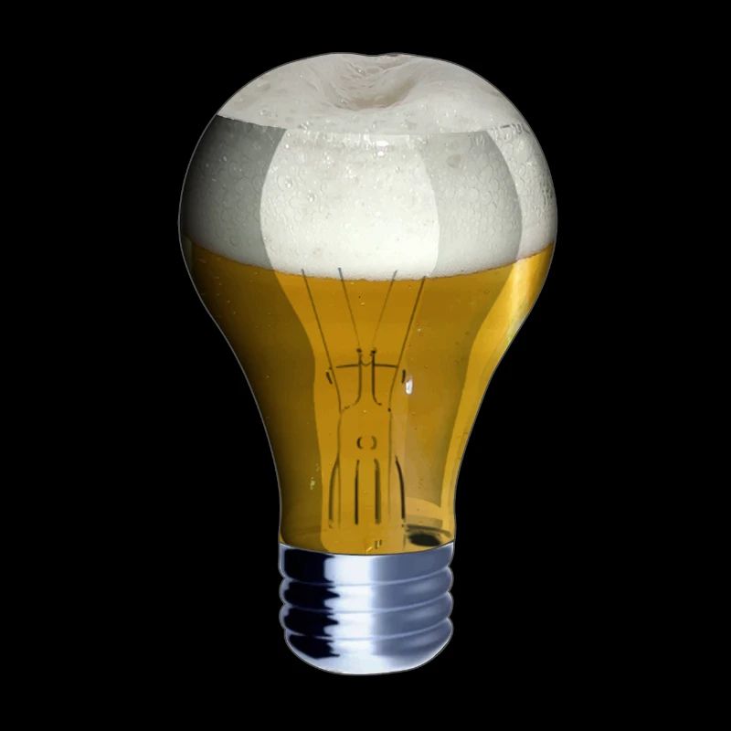 Light Beer Leichtes Bier Lampe an