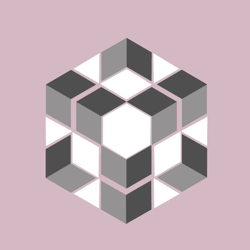 Graphique de modèle sans couture de cube géométrique