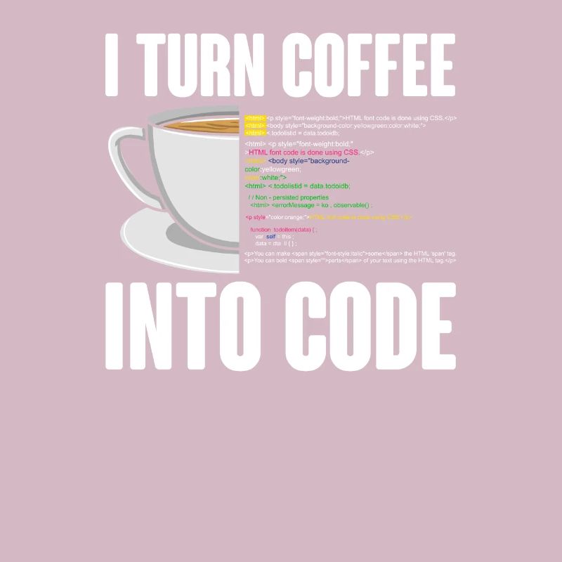 Funny Computer Coffee Programmer Design