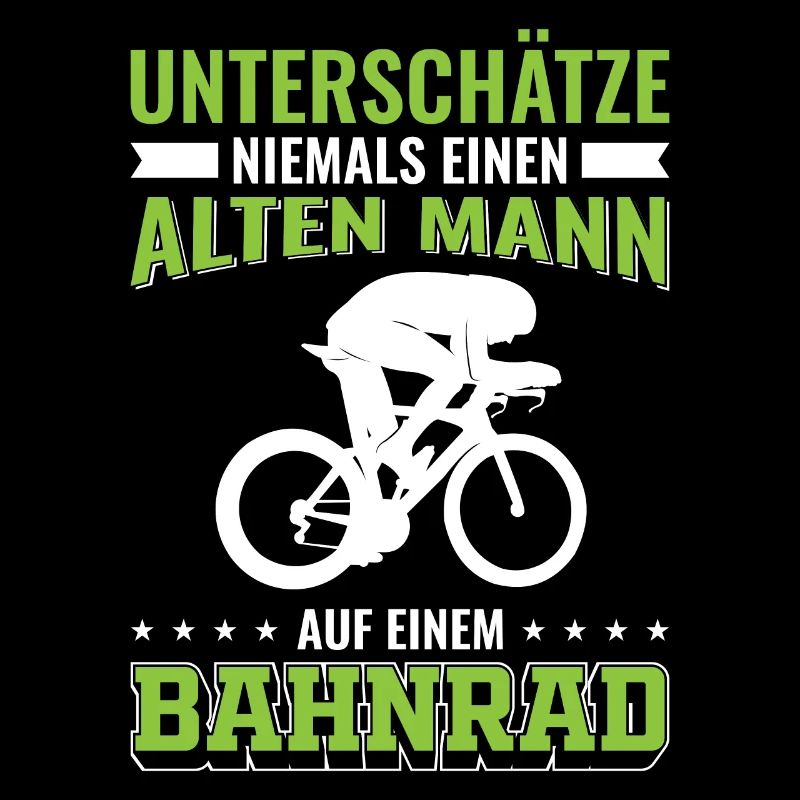 Bahnrad | Alter Mann Bahnradfahrer Geschenk