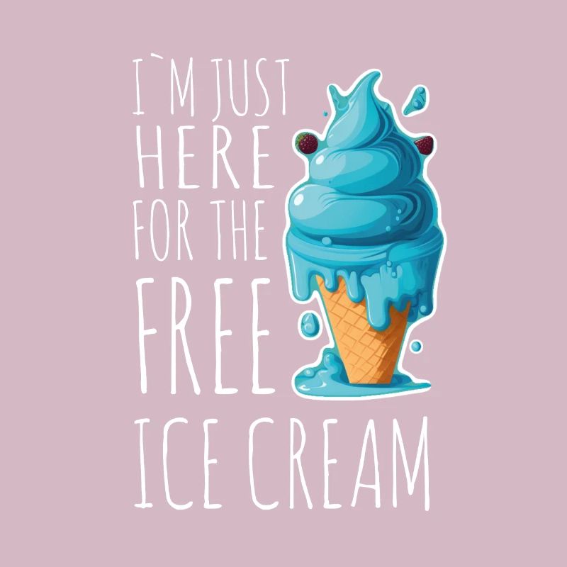 Eis Eiscreme Soft Eis Ich bin wegen dem Eis hier