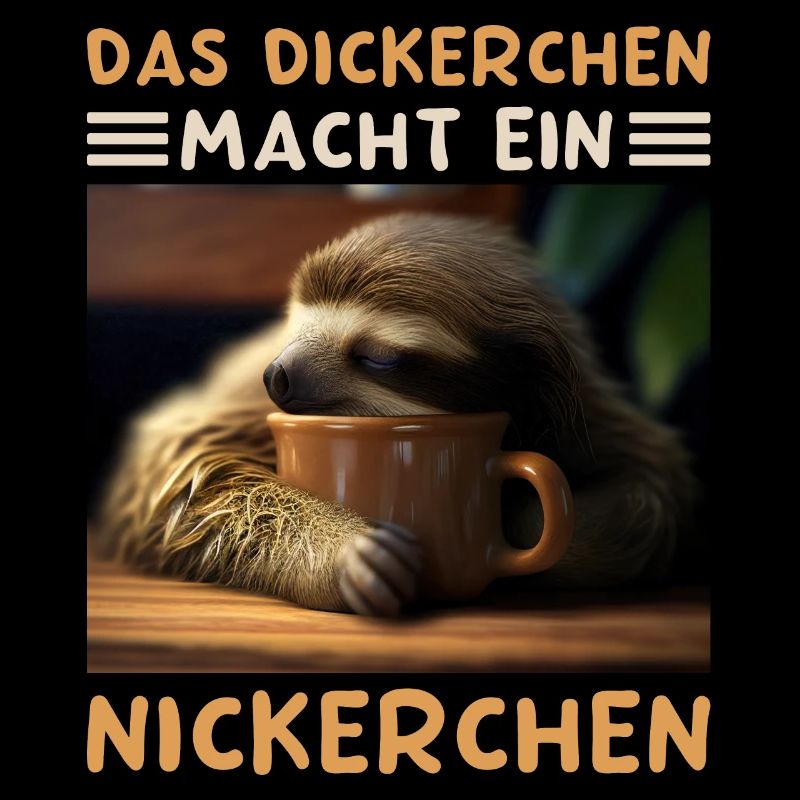 Das Dickerchen Macht Ein Nickerchen Morgenmuffel