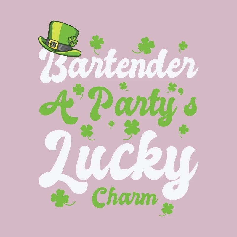 Barman de feuilles de trèfle de la Saint-Patrick