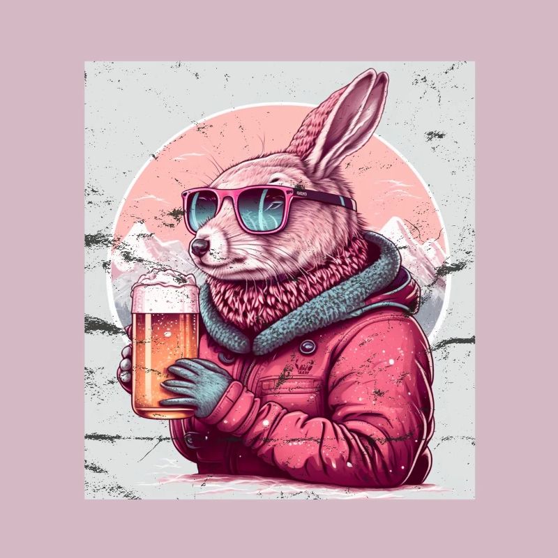 Winter Rabbit Ski Snowboard Snow Rabbit