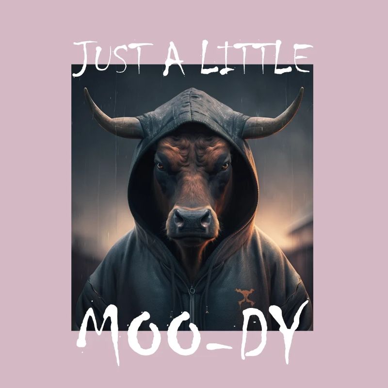 A little Moody Kuh Rind Morgenmuffel Bauer Schlaf