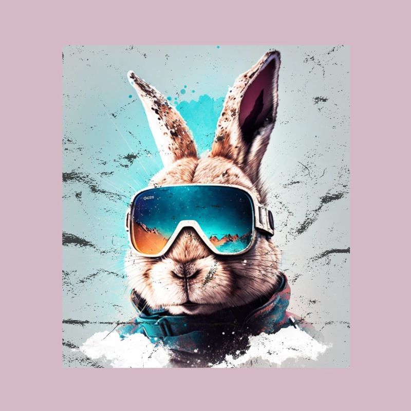 Winter Rabbit Ski Snowboard Snow Rabbit
