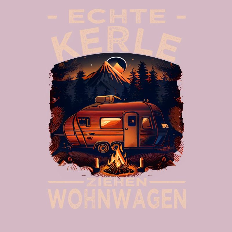 Echte Kerle ziehen Wohnwagen - Camping