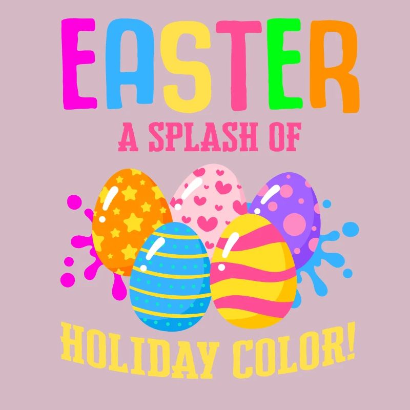 Easter Colorful Egg Dye Rabbit Egg Hunt