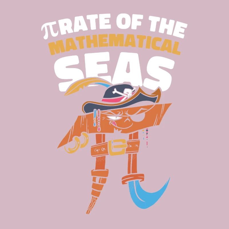 Pi Day Pirate Mathematician Pi Symbol Number Math