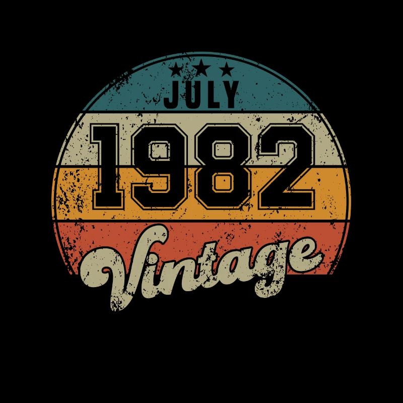 Vintage Geburtstag - Juli 1982 - Geschenkidee