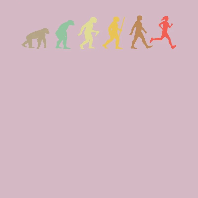 Lauf Retro Running Evolution Funny Runner Marathon