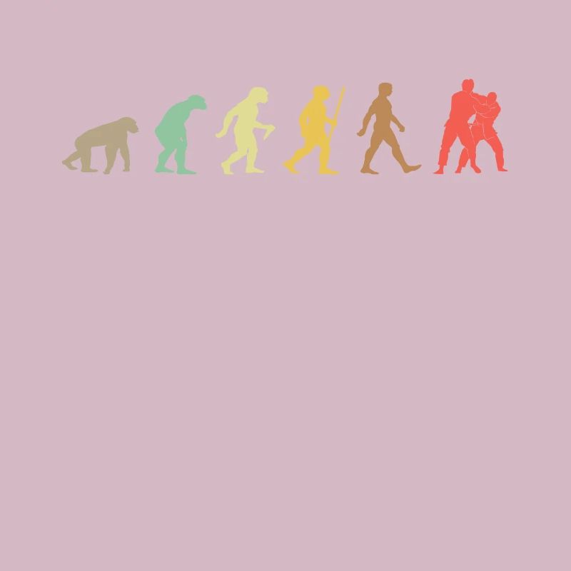 Vintage Judo Retro Kampfkunst Evolution