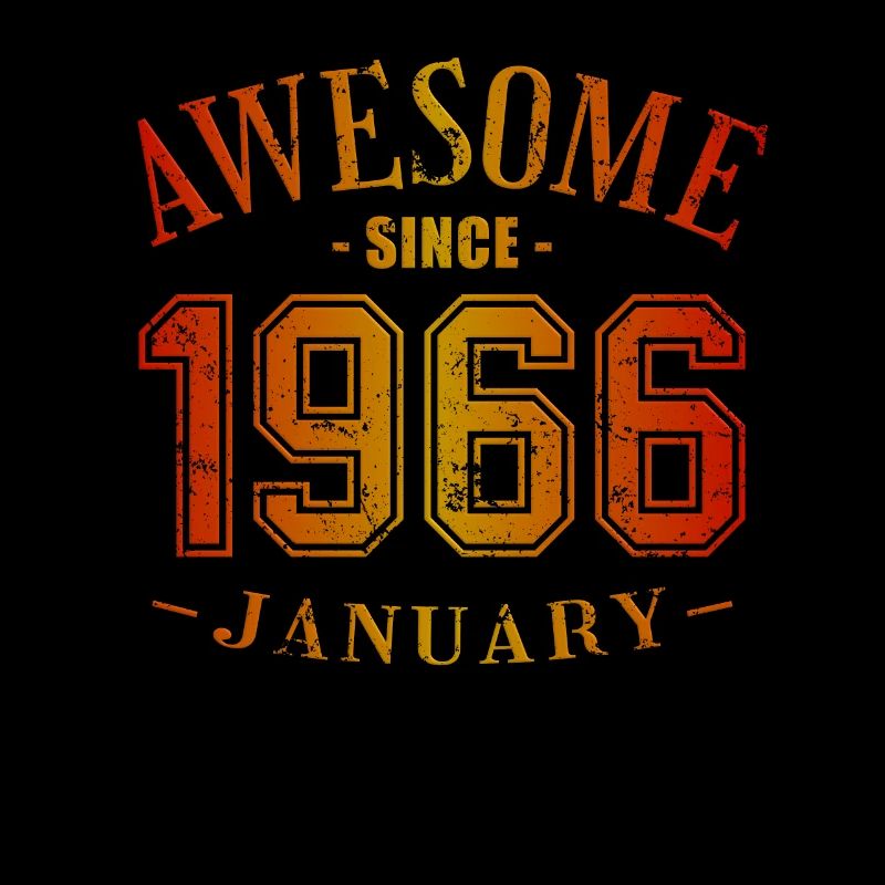 January 1966 - Birthday in January Awesome