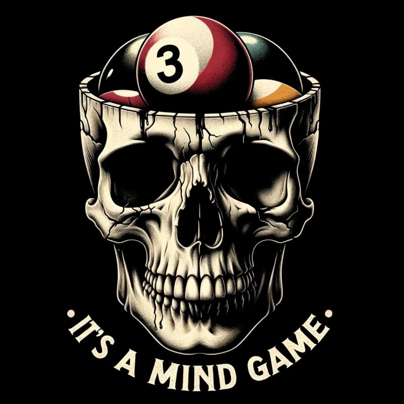 Billard Poolbillard Snooker Schädel