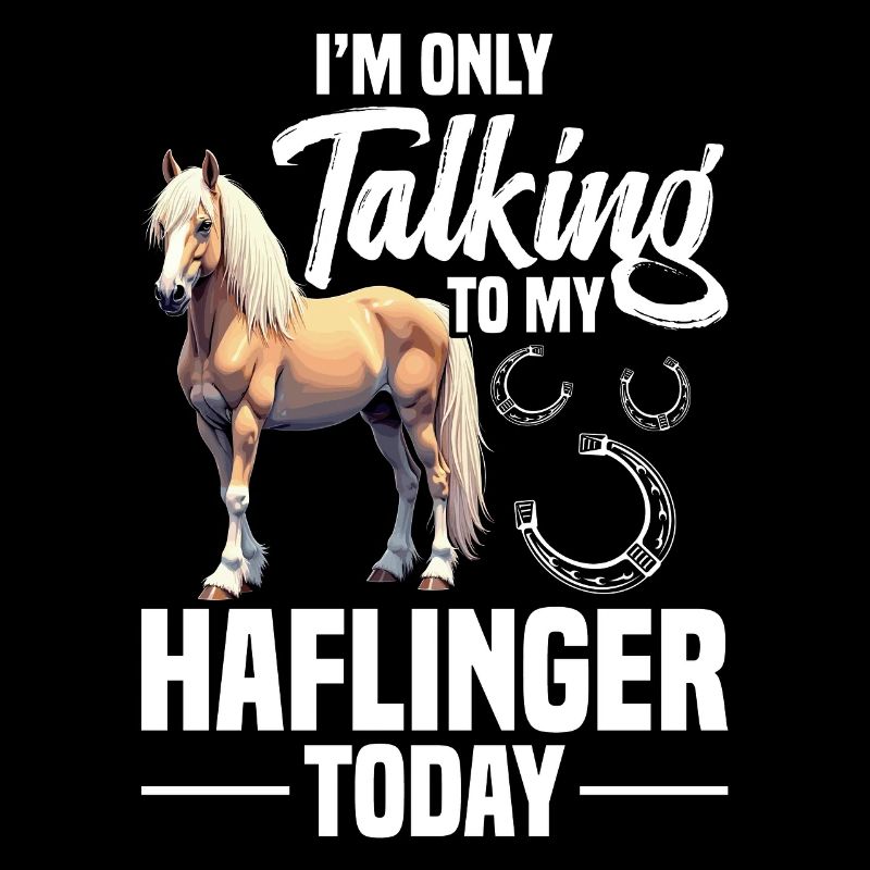 Maman Cheval Parlant à mon cheval équestre Haflinger