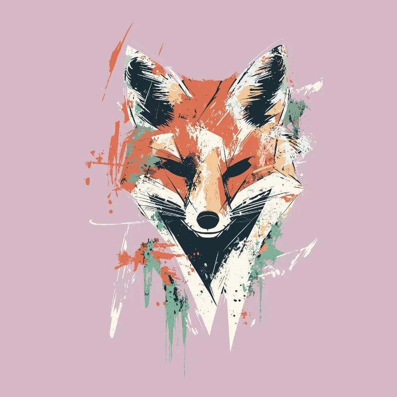Polygon Fox – Geometric Fox Design