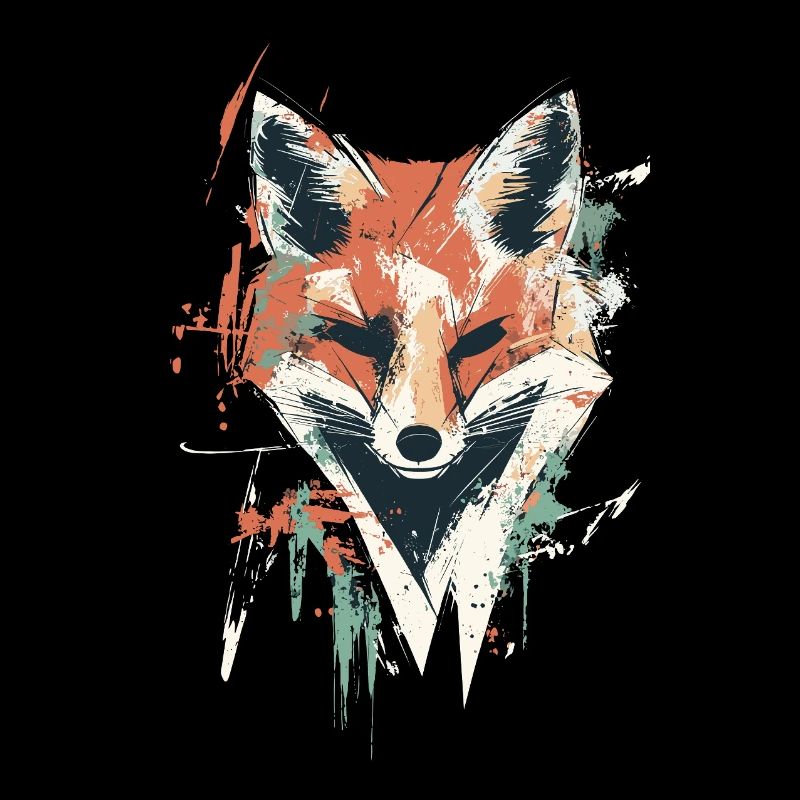 Polygon Fox – Geometric Fox Design