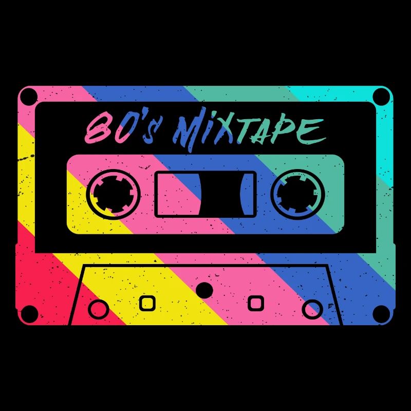 80s 90s Cassette Mixtape Retro Funny