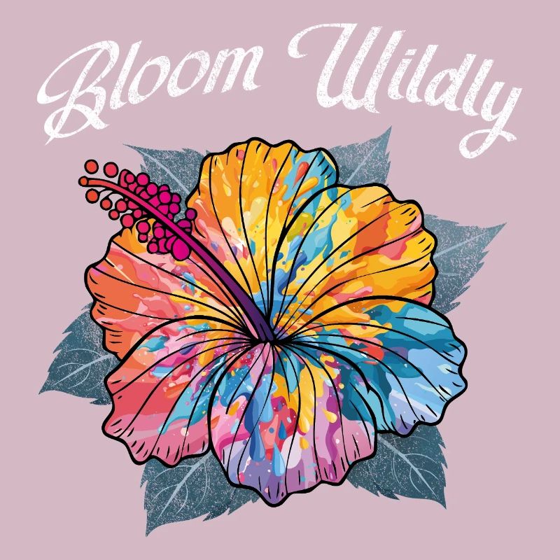 Bloom Wildly – Explosion de couleur Fleur Hibiscus