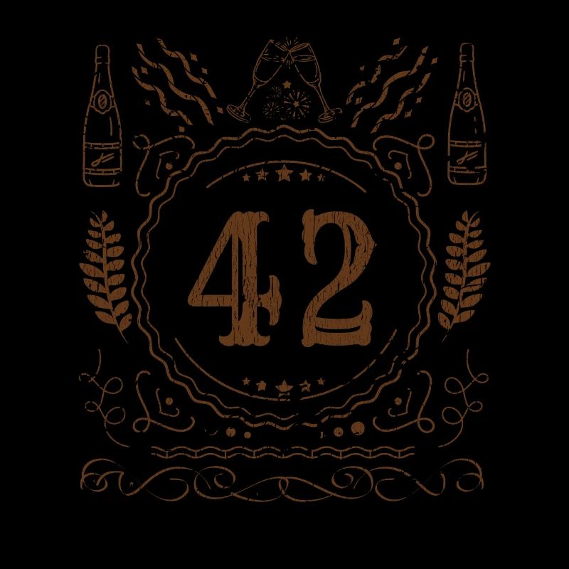 Retro Vintage Age 42 ans Naissance Naissance Bière