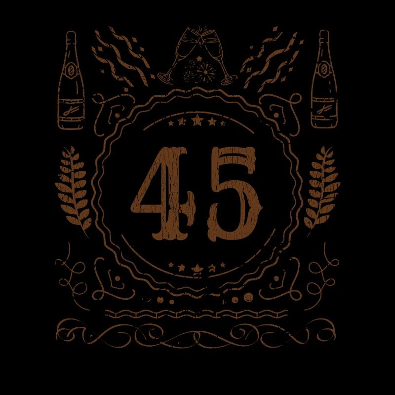 Retro Vintage Age 45 Year Old Birth Born Beer