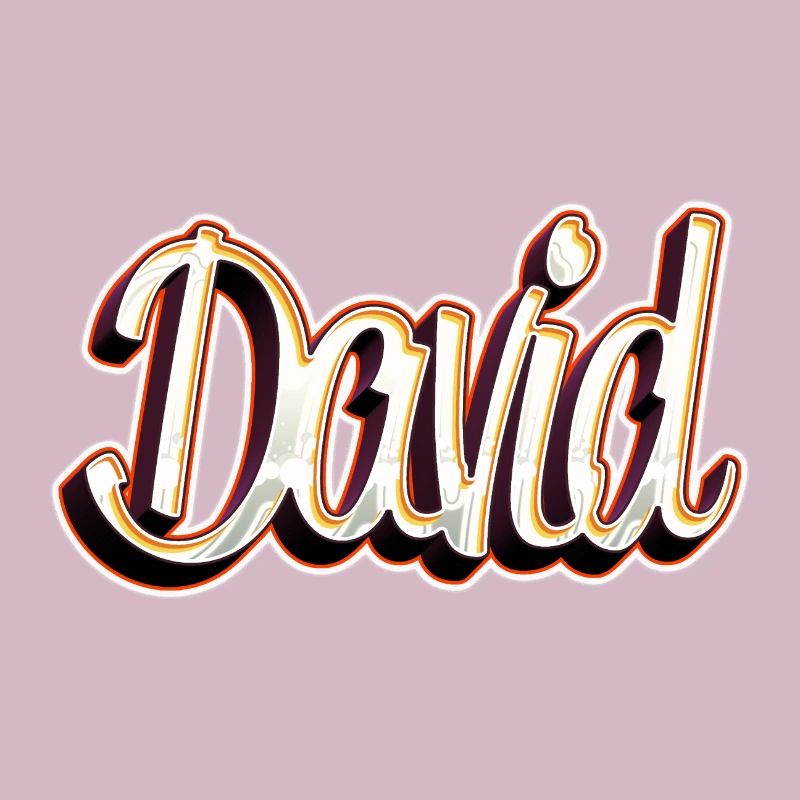 David Prénom Name Graffiti Design