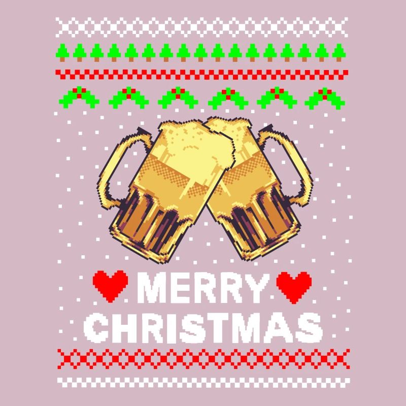 Pull de Noël moche bière de Noël laide