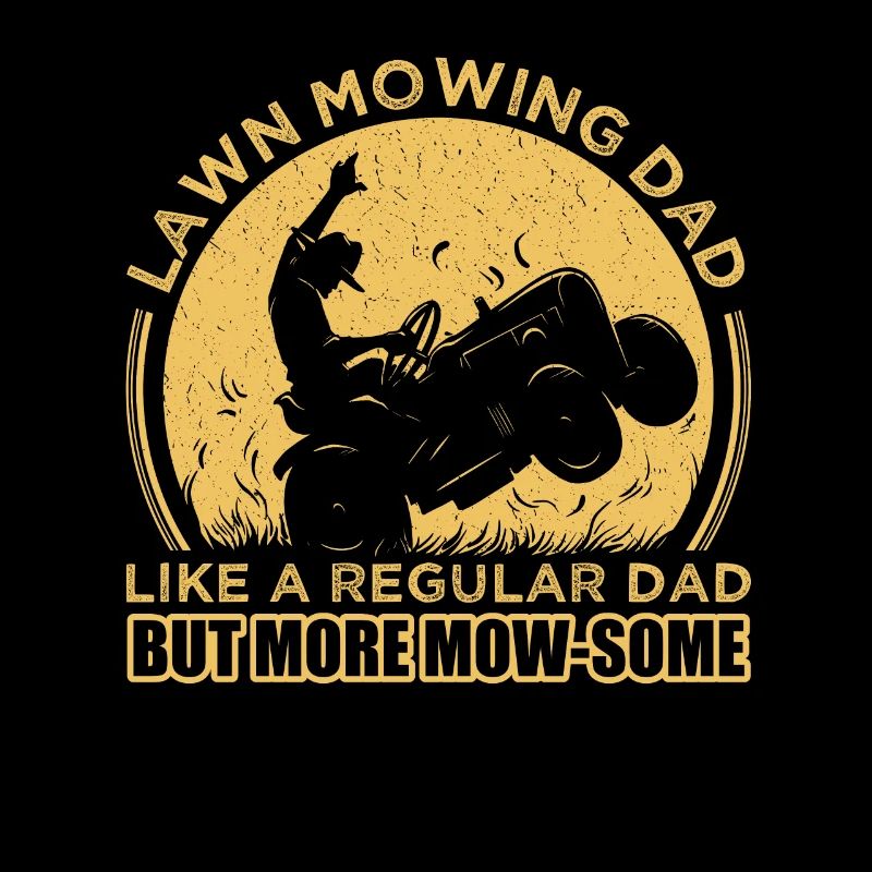 Lawn Mowing Dad