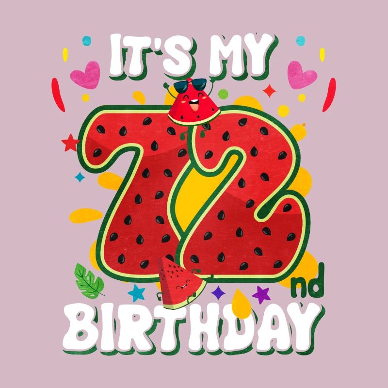 72e anniversaire pastèque