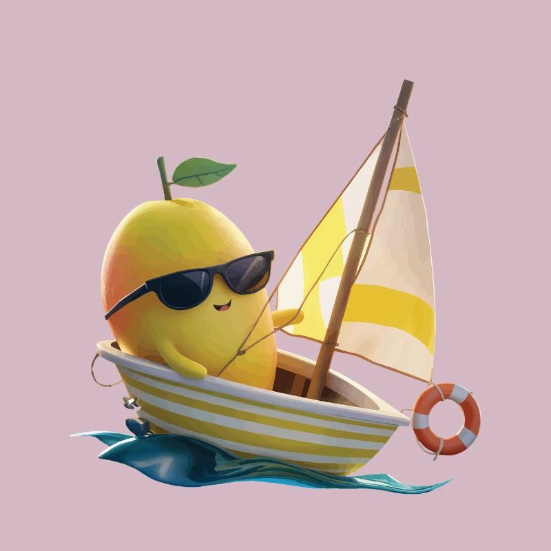 Obst Mango Bootfahren Geschenk