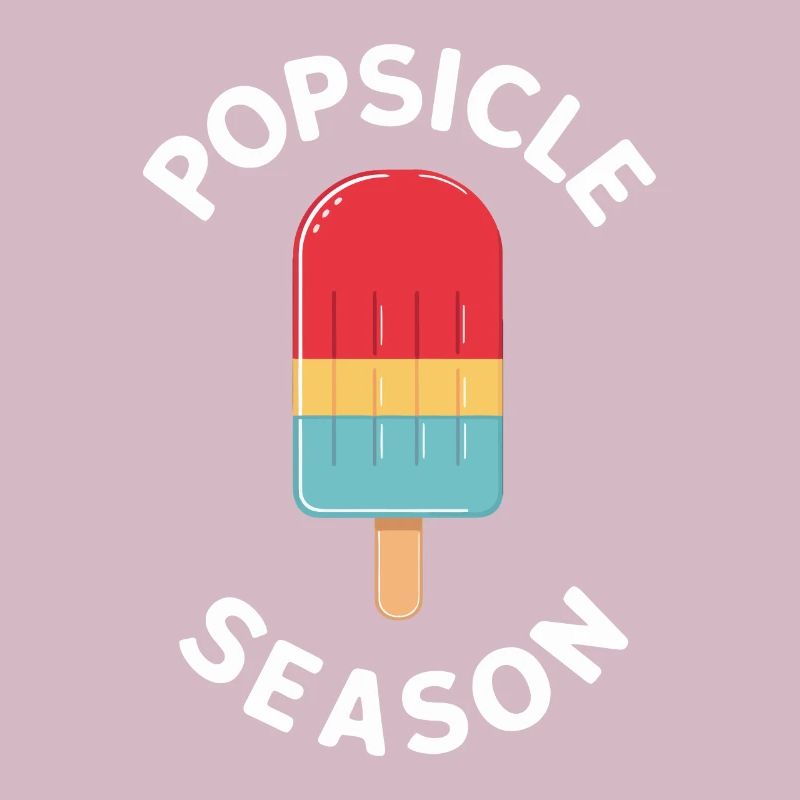 Popsicle Saison Drôle Collations d’été Crème glacée