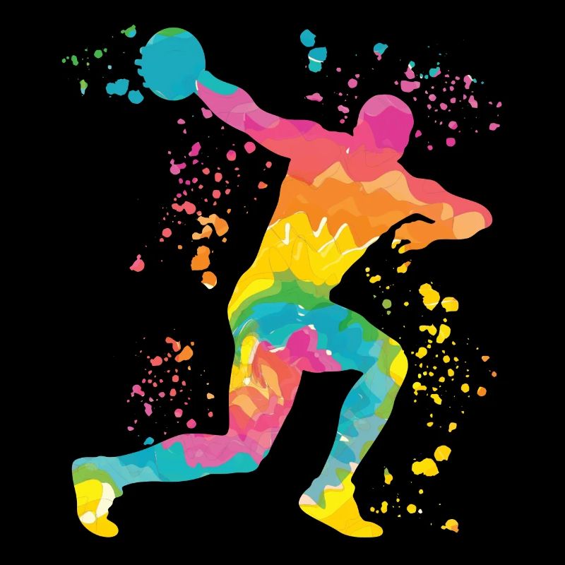 Diskuswerfer Colorsplash Diskuswurf