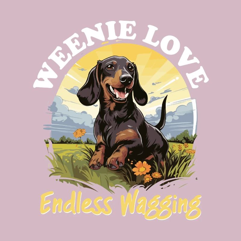 Dachshund wiener sausage dog Weenie love endless