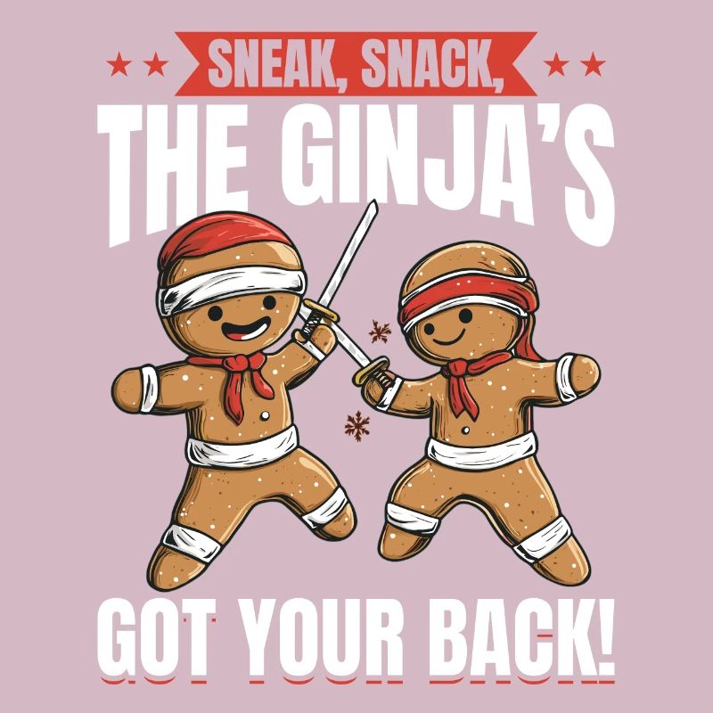 Funny Christmas Gingerbread Sneak