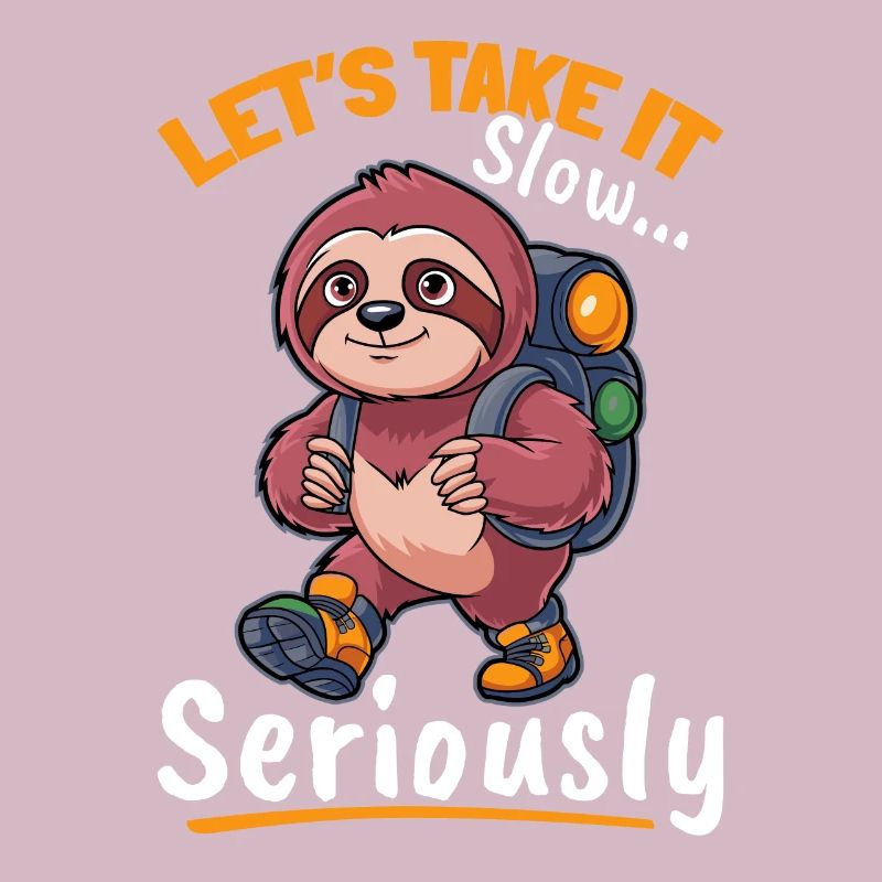 Sloth Hiking Mountains Lets take it slow