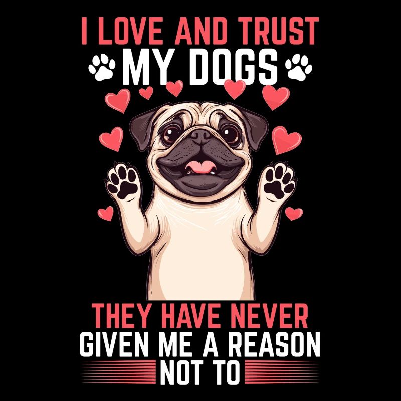 Mignon propriétaire de chien carlin