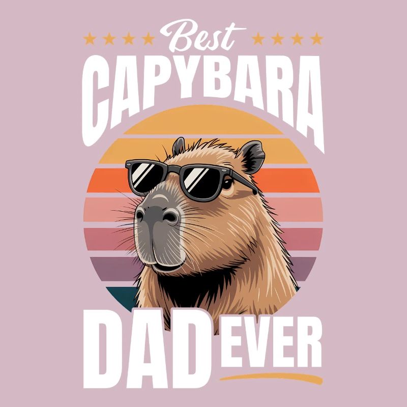 Funny Capybara Dad