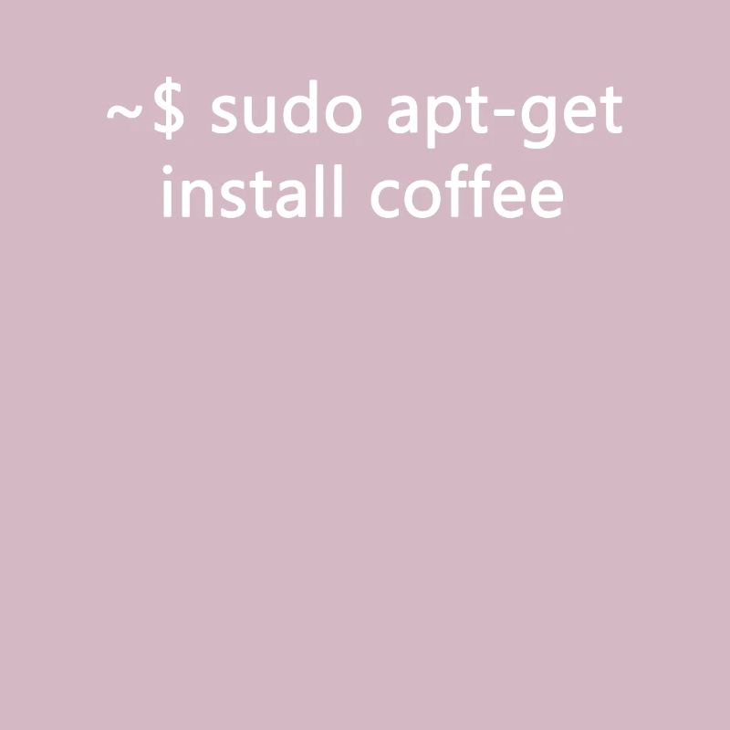 Sysadmin Linux Sudo Apt-Get Install Coffee